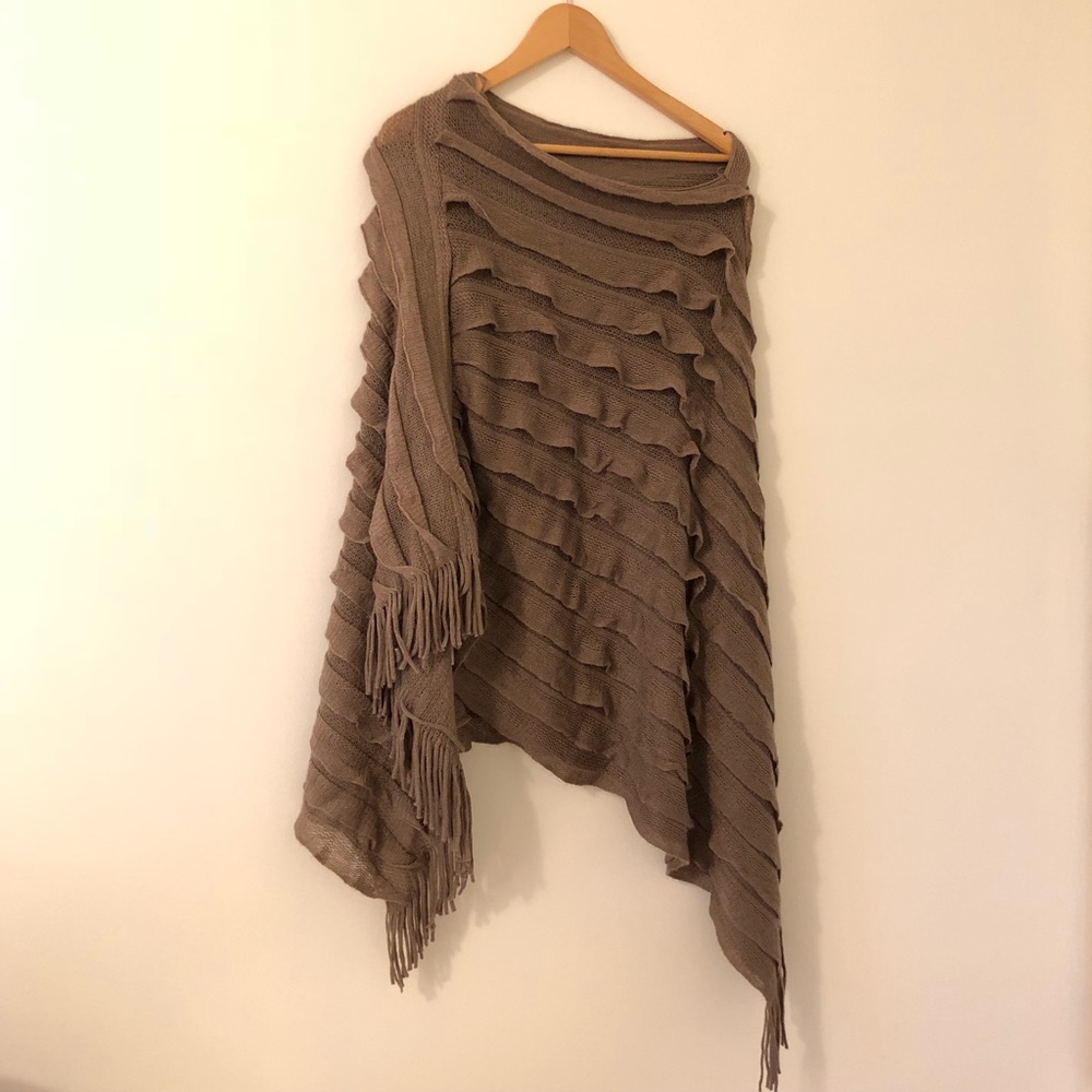Ruffle Poncho